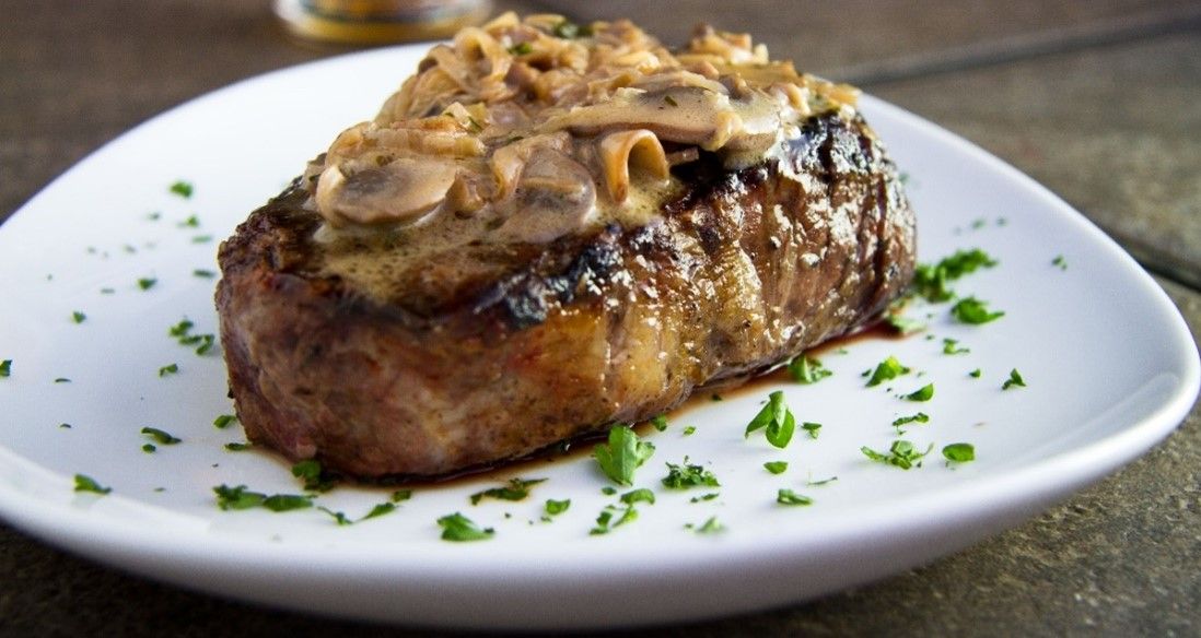 broiled-steak-with-shiitake-mushroom-sauce.jpg Broiled Steak with Shiitake Mushroom Sauce