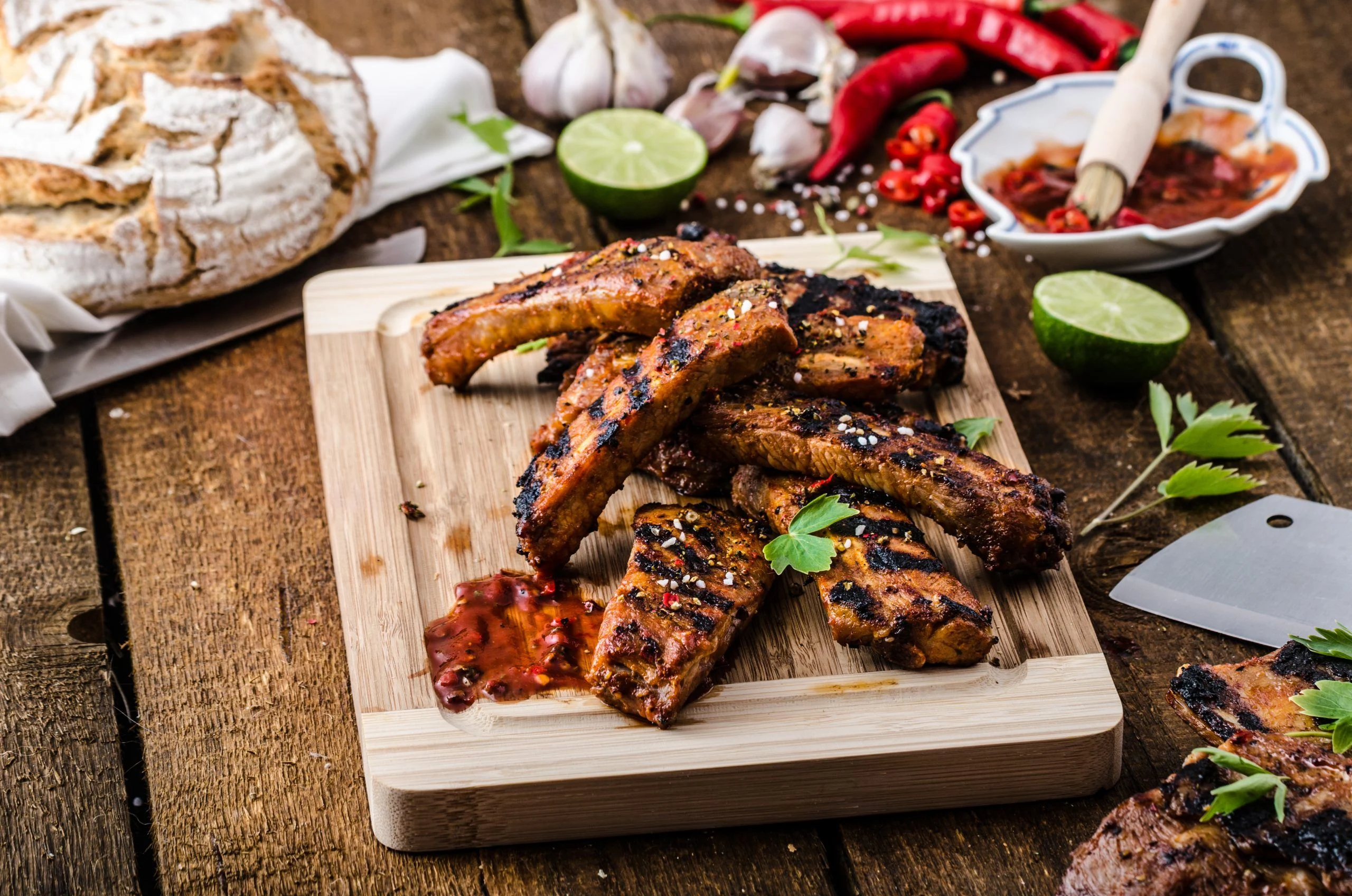 Lime & Pepper Summer Grilled Ribs