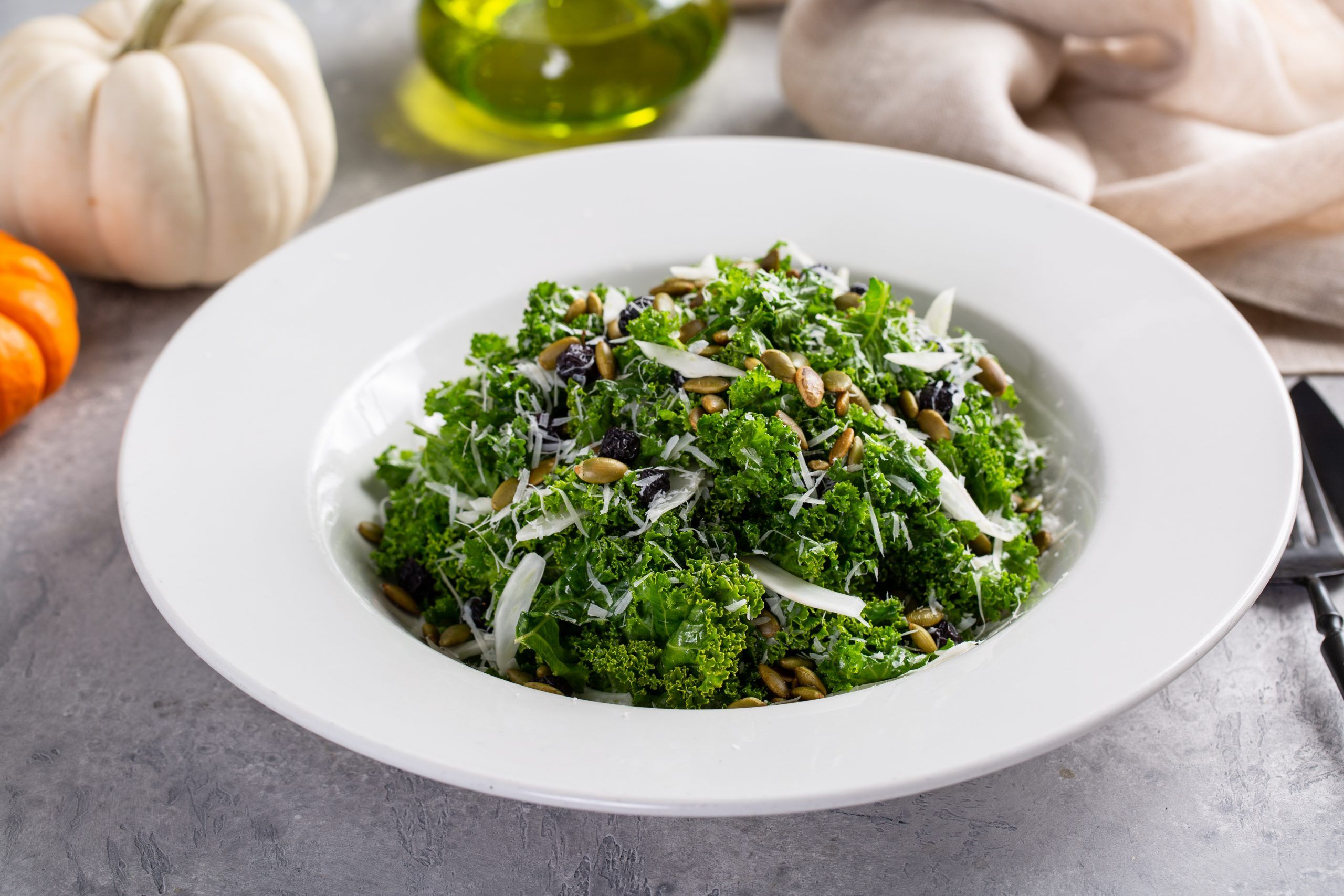 Healthy Vegan Salad with Toasted Nuts