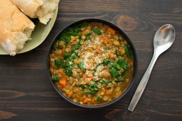 Scrumptious Mung & Spinach Stew with Avocado